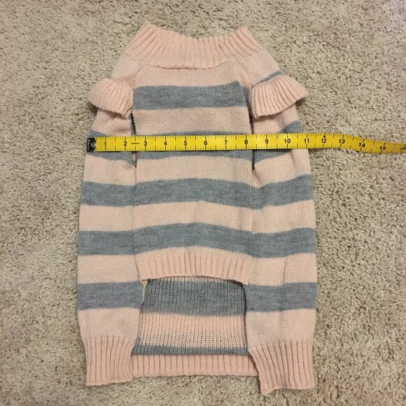 Doggy Free Spirit Flowers Frills and Stripes Sweater - Picture 11 of 13